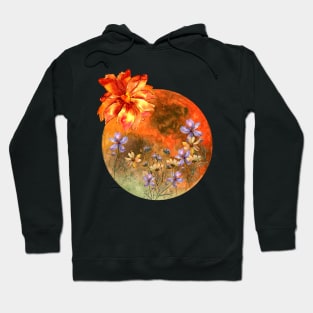 Autumn colours harvest moon  fall positive thinking Hoodie